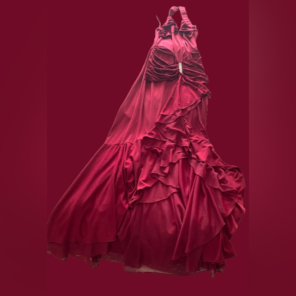 Brand new special occasion absolutely stunning burgundy size small dress.